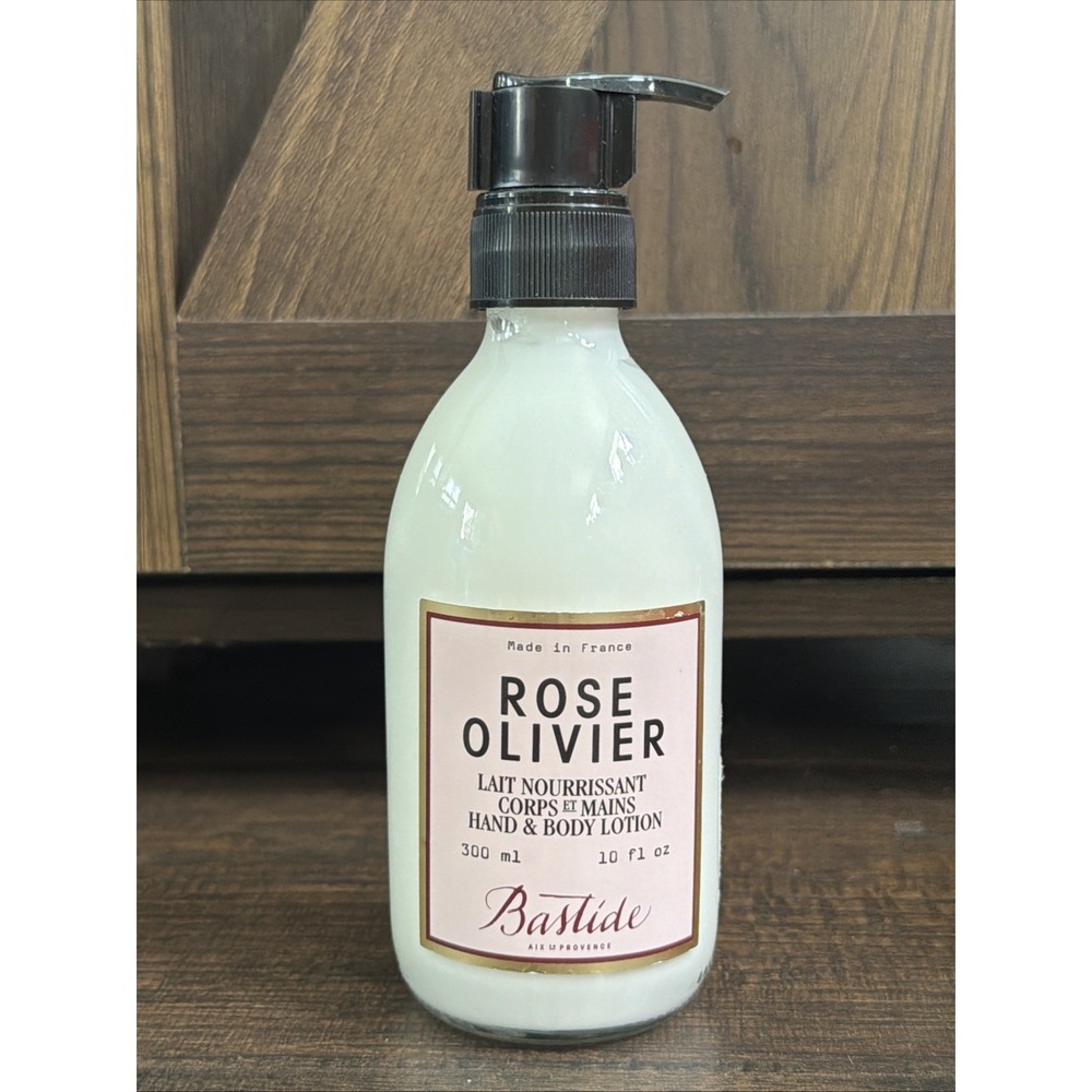 BASTIDE  Rose Olivier Hand and Body Lotion 300 10oz Glass Bottle France